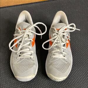 Diadora Athletic Shoes - Gray and Orange Size 8
